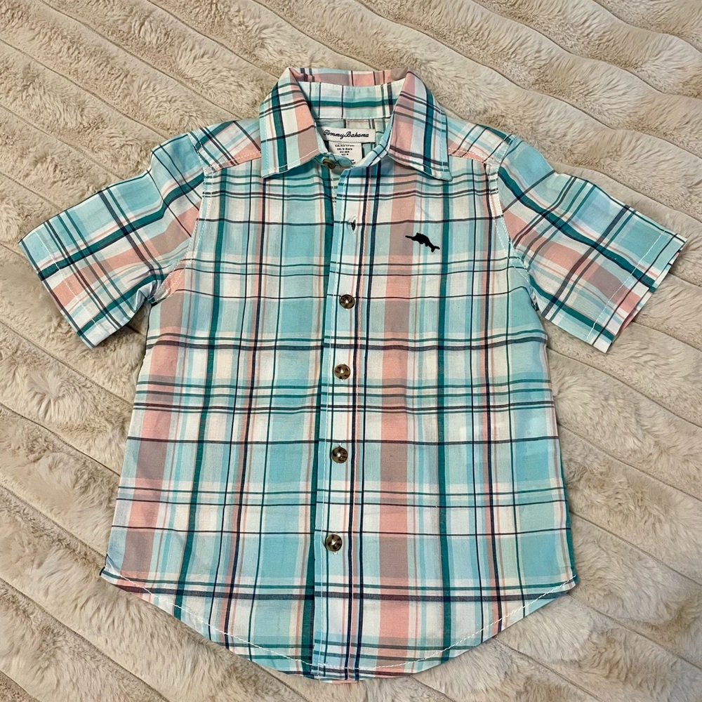NWT Tommy Bahama Button Up Kids Shirt